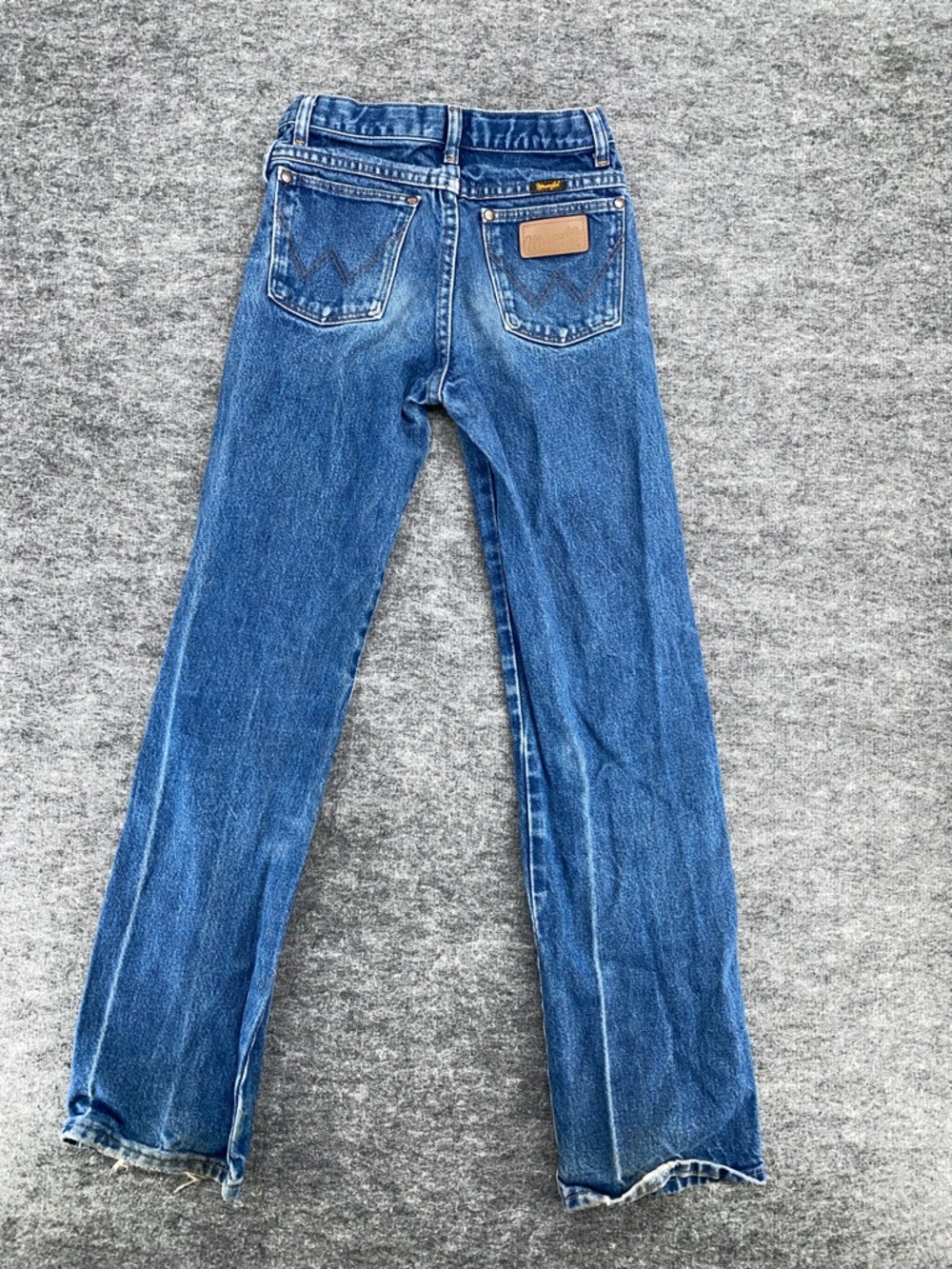 Wrangler 13MWZ Slim Fit Blue Denim Jeans Size 16 Vintage Style Cowboy Western - Picture 9 of 10